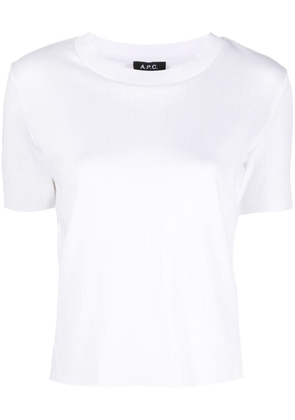 A.P.C. cotton knitted top - White