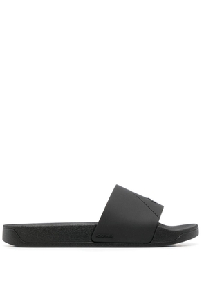 A-COLD-WALL* embossed-logo open-toe slides - Black