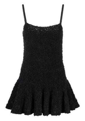 Jil Sander bouclé knitted minidress - Black