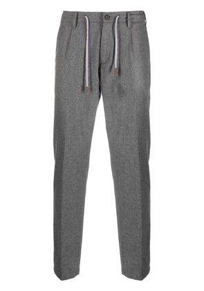 Eleventy drawstring straight-leg trousers - Grey