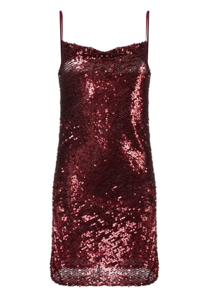P.A.R.O.S.H. sequin-embellished mini dress - Red
