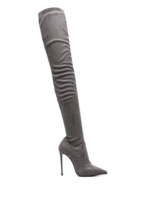 Le Silla 120mm suede thigh-high boots - Grey