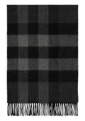 Burberry checked cashmere scarf - Grey
