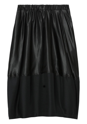 Black Comme Des Garçons panelled midi skirt
