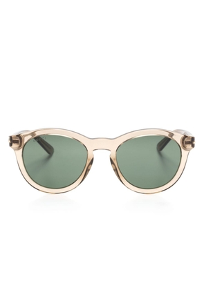 Gucci Eyewear pantos-frame sunglasses - Brown