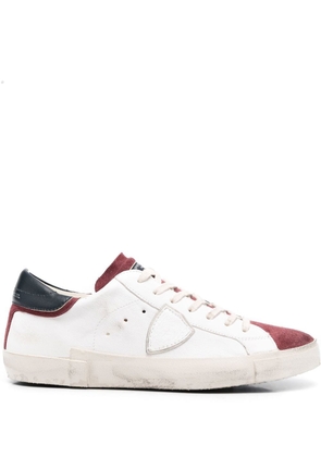 Philippe Model Paris logo-patch leather sneakers - White