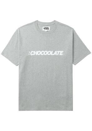 CHOCOOLATE logo-print cotton T-shirt - Grey