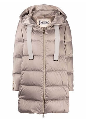 Herno padded zip-fastening coat - Neutrals