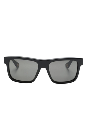 Gucci Eyewear engraved-logo square-frame sunglasses - Black