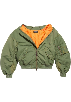 Balenciaga padded bomber jacket - Green