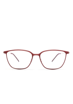 Orgreen Across the Universe rectangular-frame glasses - Red