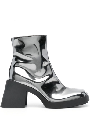 Justine Clenquet Milla 80mm metallic ankle boots