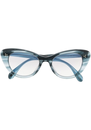 Oliver Peoples Rishell-Sun cat eye sunglasses - Blue