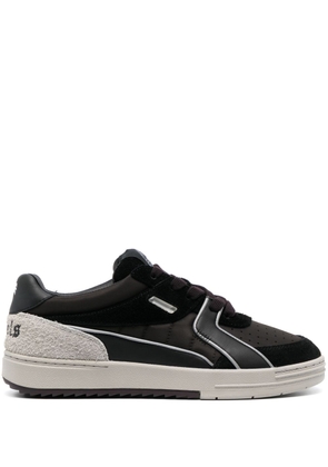 Palm Angels University panelled leather sneakers - Black
