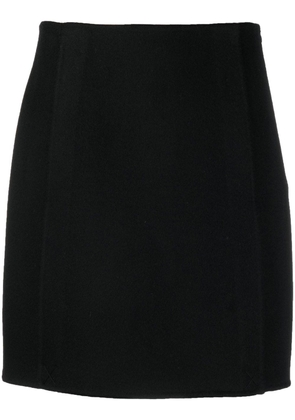 P.A.R.O.S.H. concealed wrap-design skirt - Black