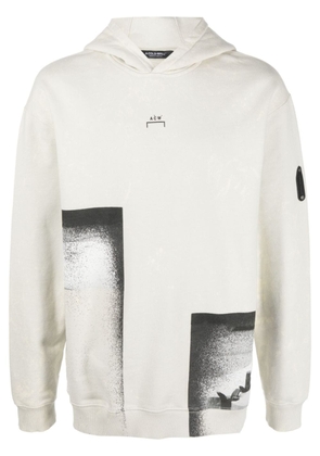 A-COLD-WALL* Bouchards graphic-print cotton hoodie - Neutrals