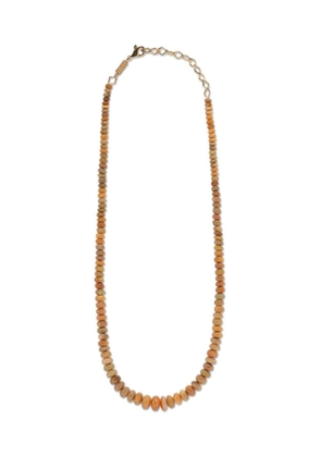 Azlee 18k yellow gold opal beaded necklace