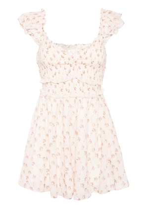 LoveShackFancy Sunshine floral-print cotton dress - Pink