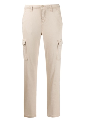 7 For All Mankind cropped slim-fit trousers - Neutrals