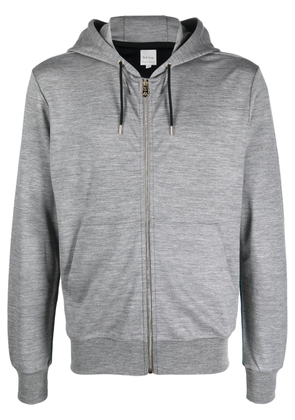 Paul Smith stripe-detail hooded jacket - Grey