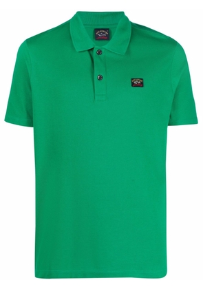 Paul & Shark chest logo-patch polo shirt - Green