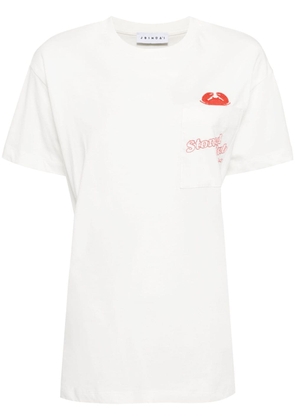 Joshua Sanders crab-embroidered cotton T-shirt - White