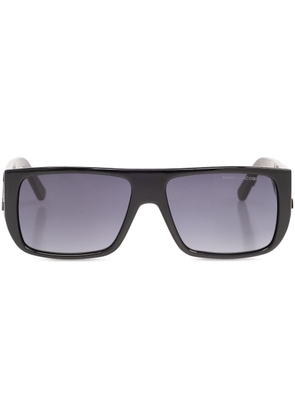 Marc Jacobs Eyewear logo-embossed rectangle-frame sunglasses - Black