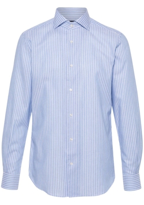 Boggi Milano striped dobby-weave shirt - Blue