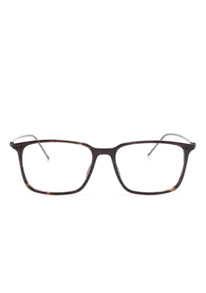 BOSS tortoiseshell square-frame glasses - Brown