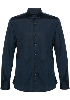 Fay plain cotton shirt - Blue