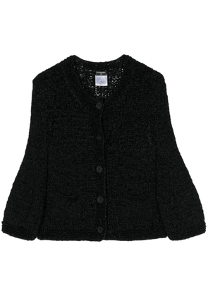 CHANEL Pre-Owned 2008 silk knit cardigan - Black