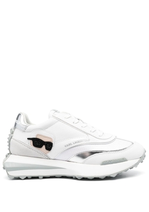 Karl Lagerfeld Zone Karl leather low-top sneakers - White