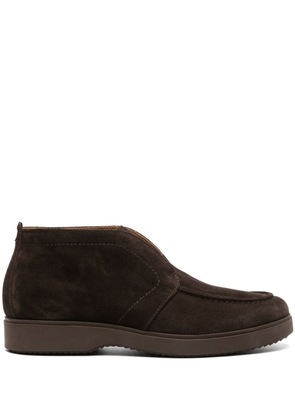 Henderson Baracco almond-toe suede ankle boots - Brown
