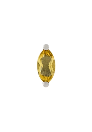 Delfina Delettrez 18kt gold Dots Solitaire beryllium and pearl earring - Yellow