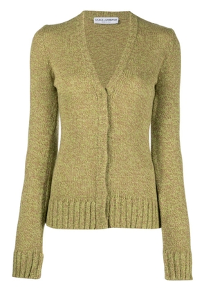 Dolce & Gabbana Pre-Owned 2000s chunky-knit cardigan - Green