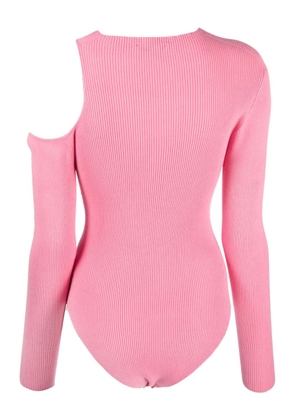 AERON Zero cut-out knitted bodysuit - Pink