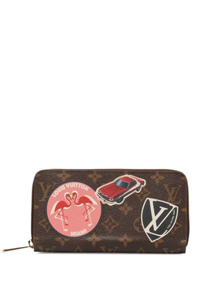 Louis Vuitton Pre-Owned 2016 Zippy World Tour wallet - Brown