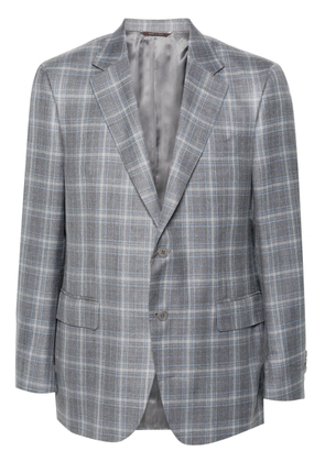 Canali tartan-pattern blazer - Grey