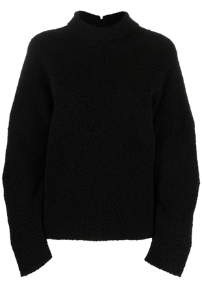 Jil Sander long sleeve knit sweater - Black