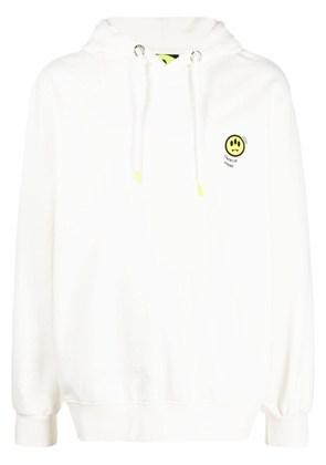 BARROW embroidered-logo hoodie - White