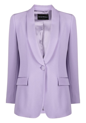 Emporio Armani single-breasted tuxedo jacket - Purple