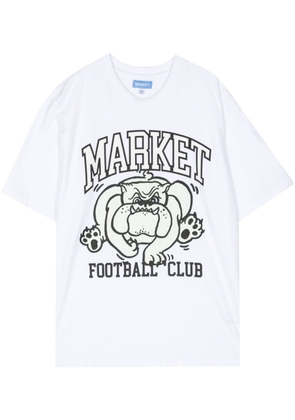 MARKET Offensive Line UV cotton T-shirt - White