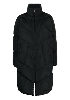 Fabiana Filippi rhinestone-embellished padded raincoat - Black