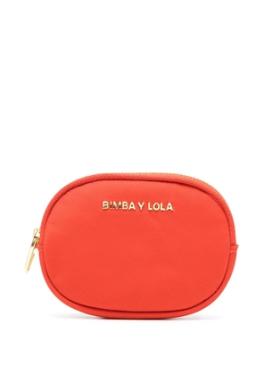 Bimba y Lola mini logo-lettering coin purse - Orange