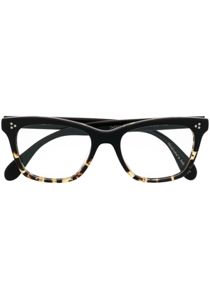 Oliver Peoples tortoiseshell-effect square glasses - Black