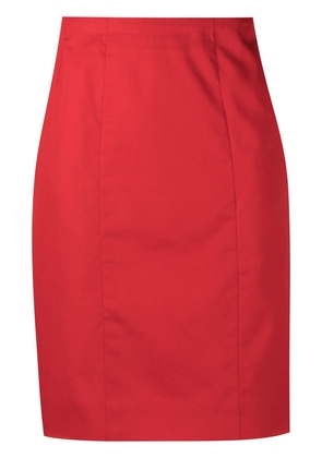 CHANEL Pre-Owned high-waist straight-fit skirt - Red