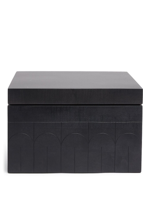 Zanat Branco storage box (38cm) - Black
