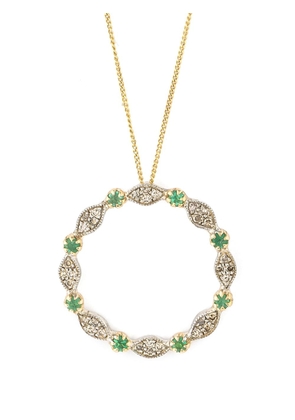 Pascale Monvoisin 9kt yellow gold Ava Nº 2 emerald and diamond necklace