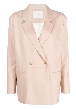 AERON Lubiana double-breasted wool blazer - Pink