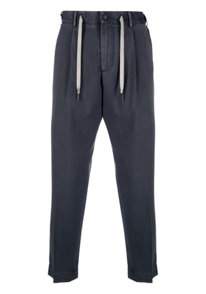 Dell'oglio pleated-waistband detail trousers - Blue